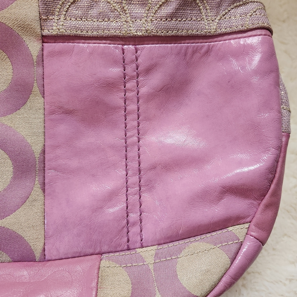 Coach Ali Patchwork Pieced Hobo Bag Y2K Purple - Picture 15 of 16